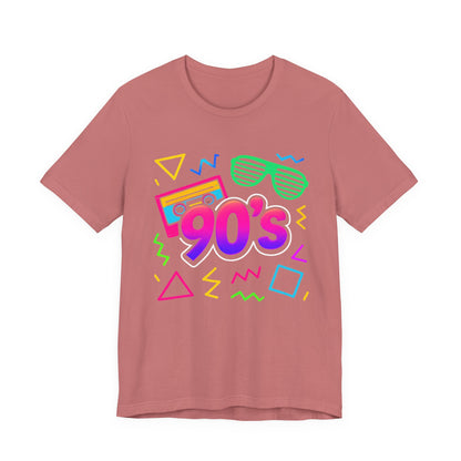 Musica old school anni '90 - vibrazioni arcade Classico anni '90 Vintage. Anni '90 Retro Mi piacciono gli anni Novanta Maglietta