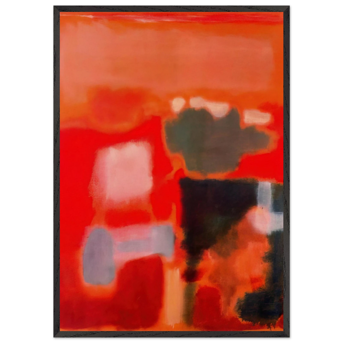 No1 - 1949 - Mark Rothko Framed Art Print – Black Wooden Frame - Default Title - -Framed Art Print