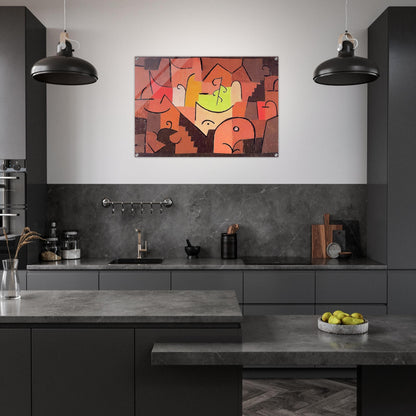 STAGE LANDSCAPE 1922 - Paul Klee Acrylic Print - 70x100 cm / 28x40″ inches | Paul Klee Wall Art | Paul Klee Prints