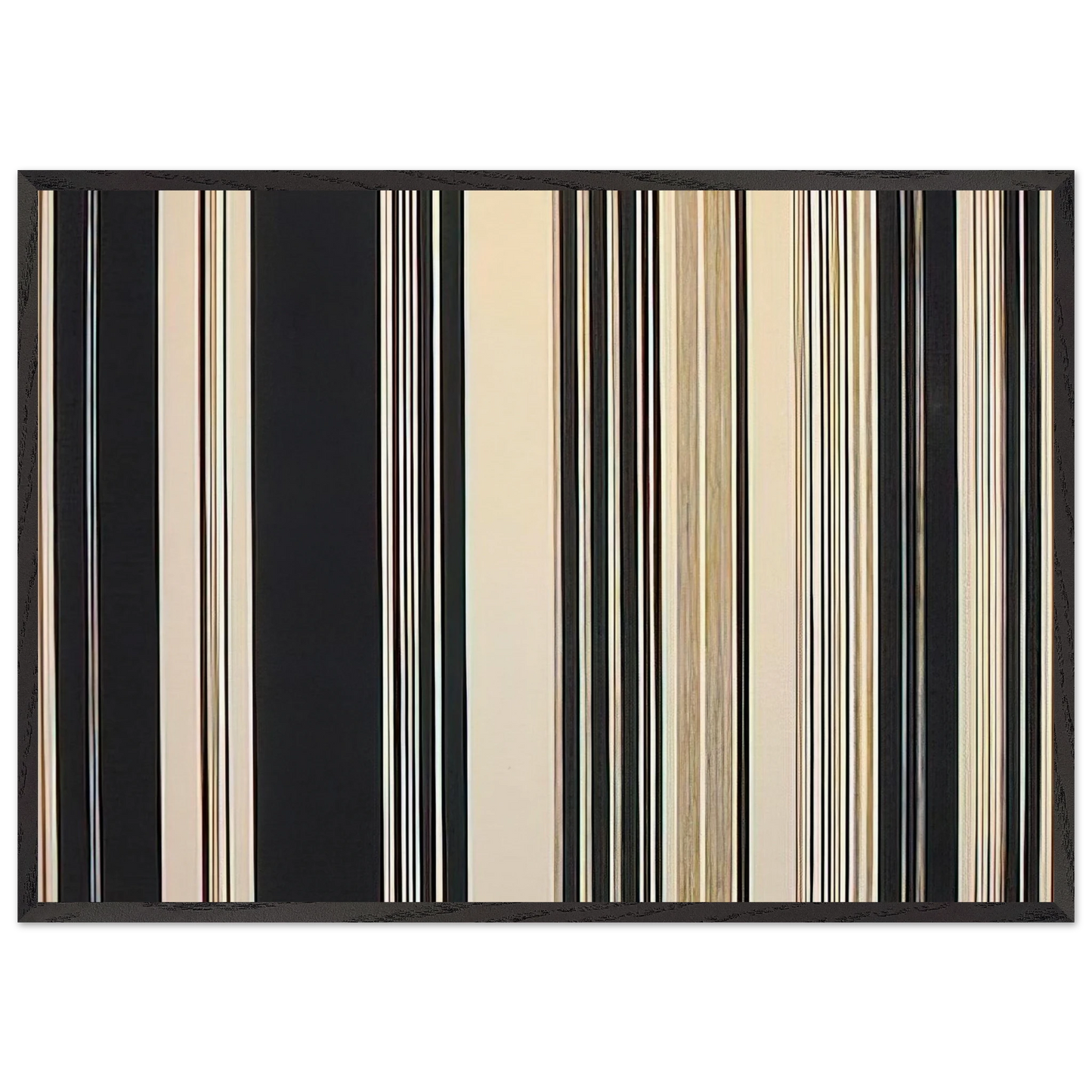 Black Panther - 1970 - Gene Davis Framed Art Print – Black Wooden Frame - Default Title - -Framed Art Print