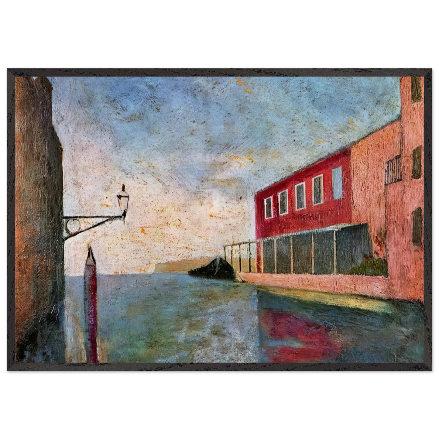 Untitled N19 - Carlo Carra Framed Art Print – Black Wooden Frame - Default Title - -Framed Art Print