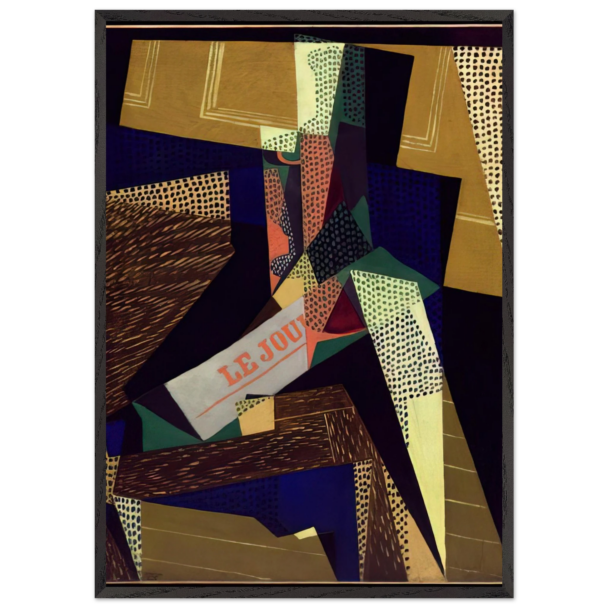 STILL LIFE 1916 - Juan Gris Framed Art Print – Black Wooden Frame - Default Title - -Framed Art Print