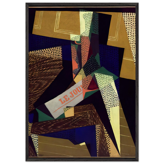 STILL LIFE 1916 - Juan Gris Framed Art Print – Black Wooden Frame - Default Title - -Framed Art Print