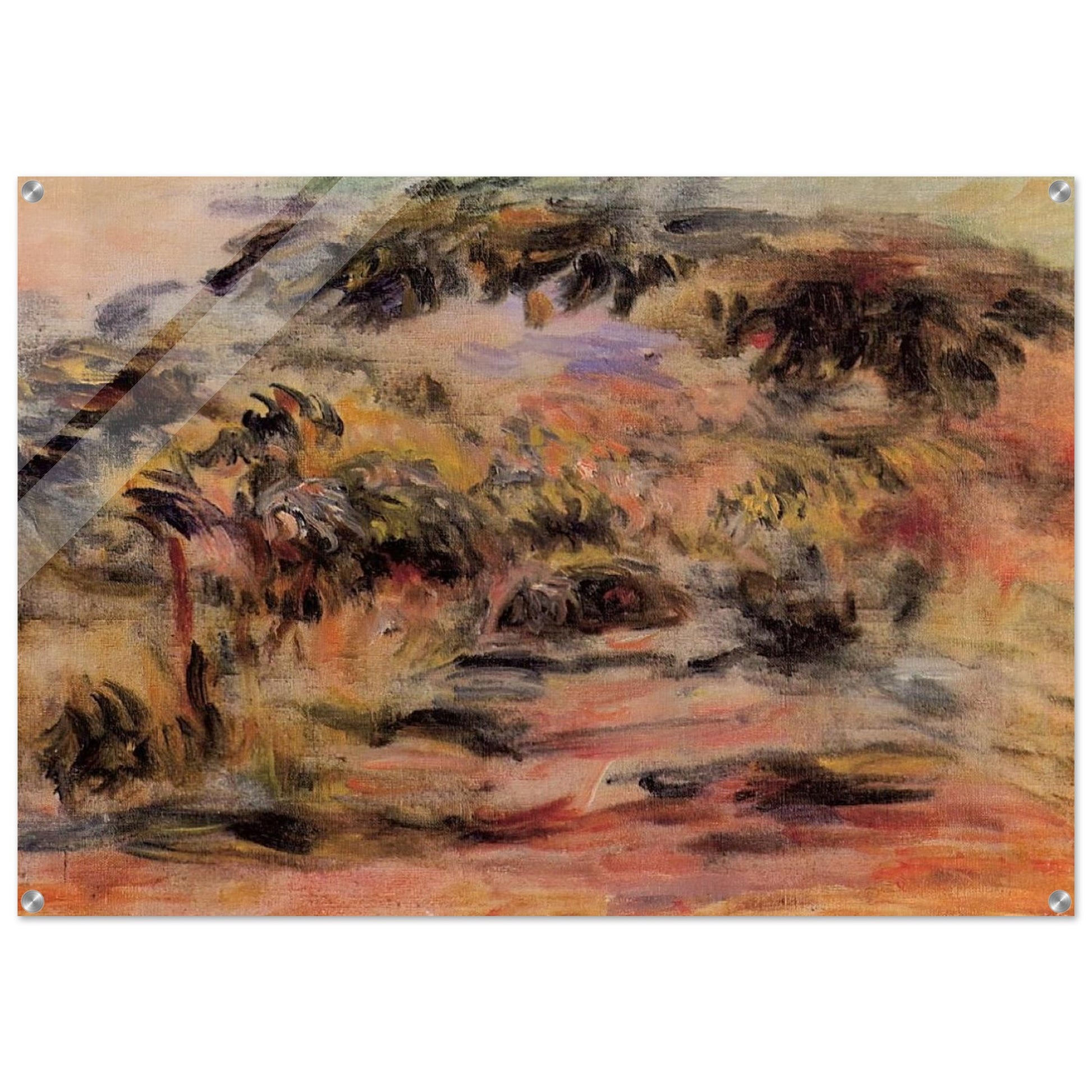The Footpath - Pierre-Auguste Renoir Acrylic Print - 70x100 cm / 28x40″ inches