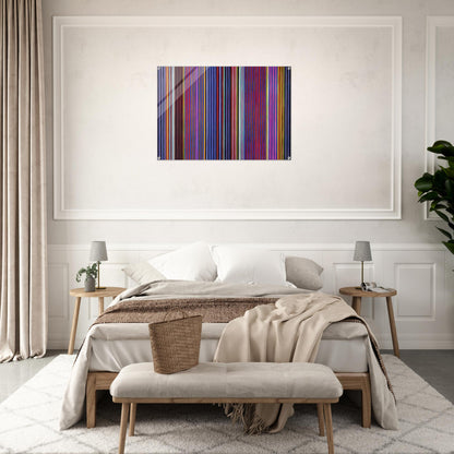 Red Witch - 1966 - Gene Davis Acrylic Print - 70x100 cm / 28x40″ inches | Gene Davis Wall Art | Gene Davis Prints