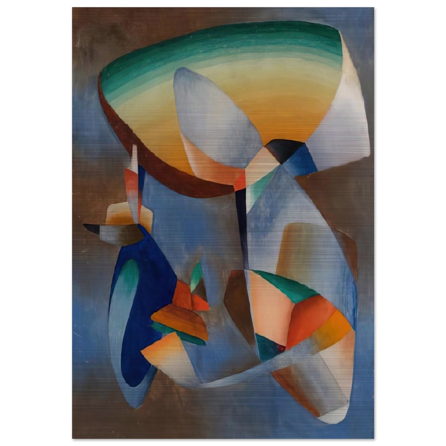 Composition - Abstract Art - John Ferren Brushed Aluminum Print - 70x100 cm / 28x40 inches | John Ferren Aluminum Print | John Ferren Prints
