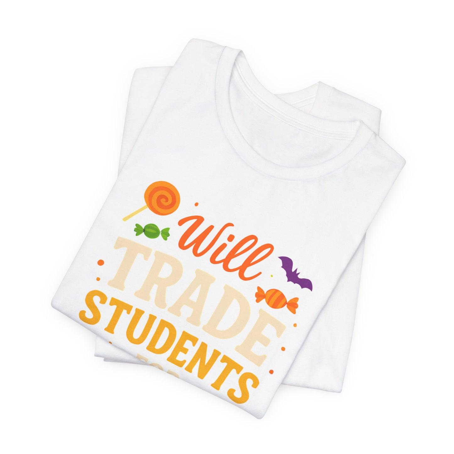 "Scambio Studenti Per Caramelle Insegnante Costume Halloween Carino Maglietta"