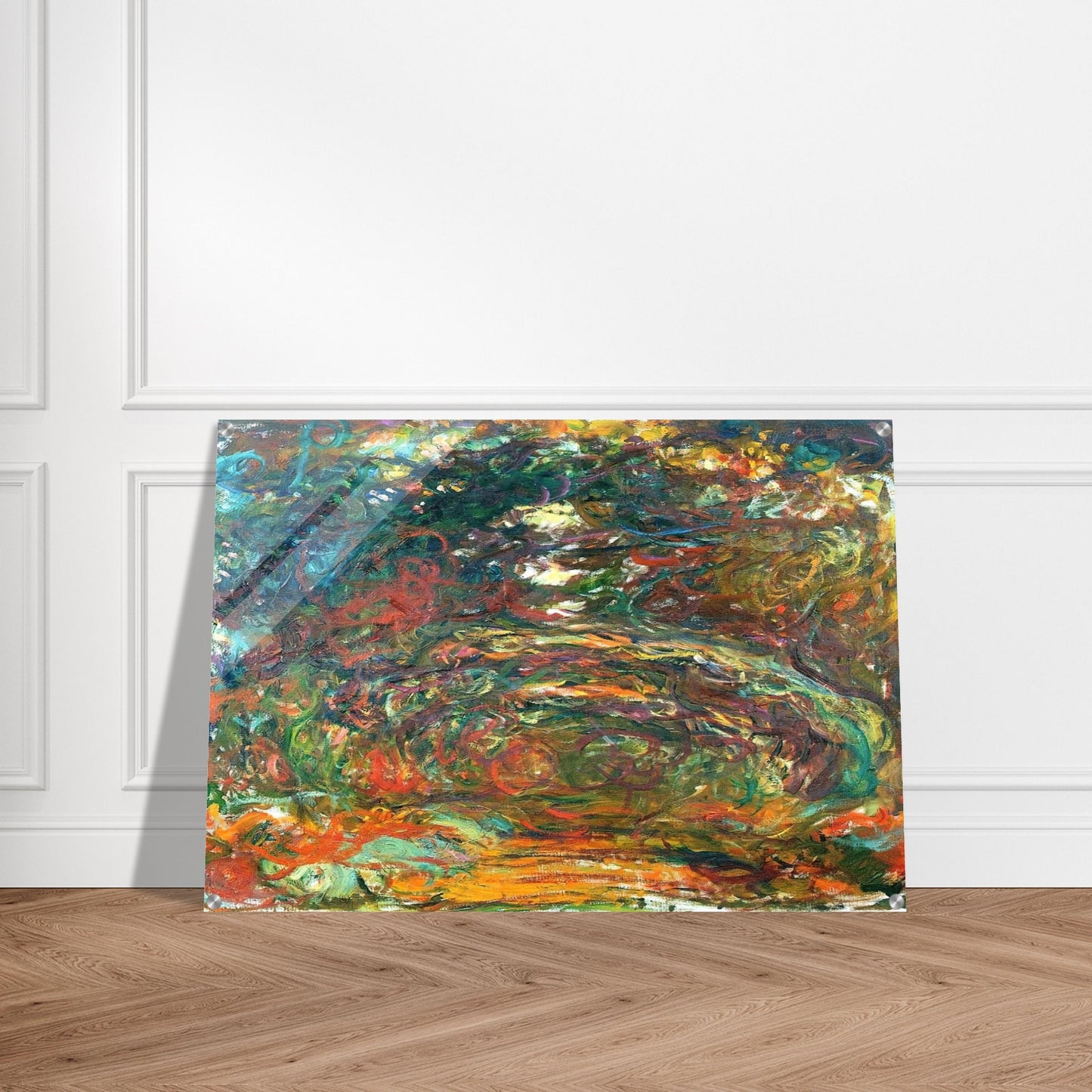 Path under the Rose Arches, Giverny - claude monet Acrylic Print - 70x100 cm / 28x40″ inches | claude monet Wall Art | claude monet Prints