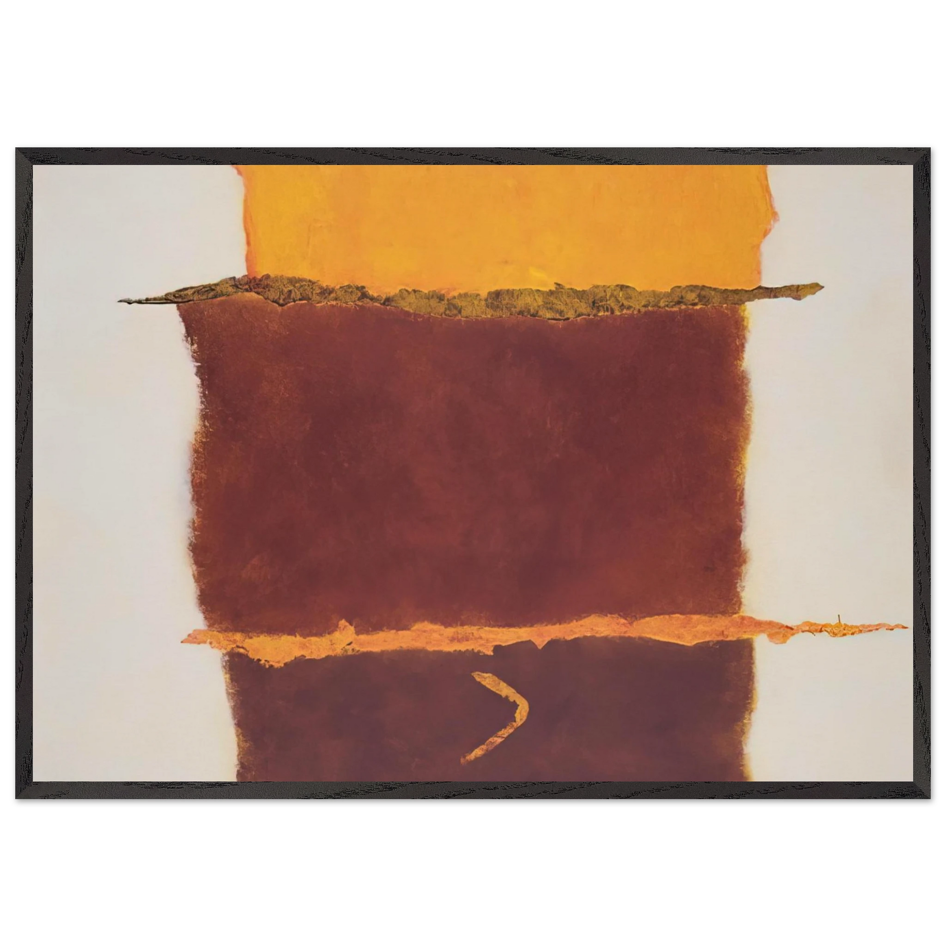 Infinity Field Lefkada Series 11 - 1978 - Theodoros Stamos Framed Art Print – Black Wooden Frame - Default Title - -Framed Art Print