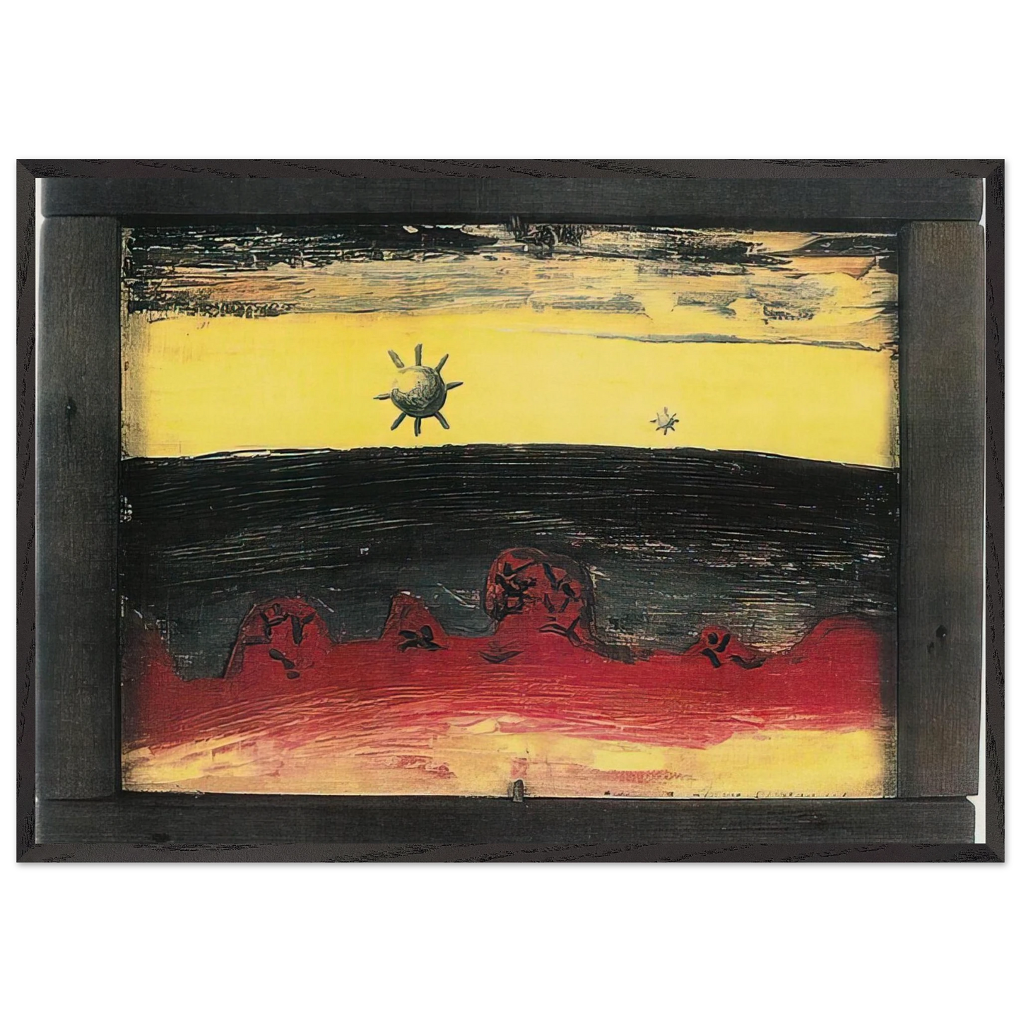 Prophecy - 1946 - Forrest Bess Framed Art Print – Black Wooden Frame - Default Title - -Framed Art Print