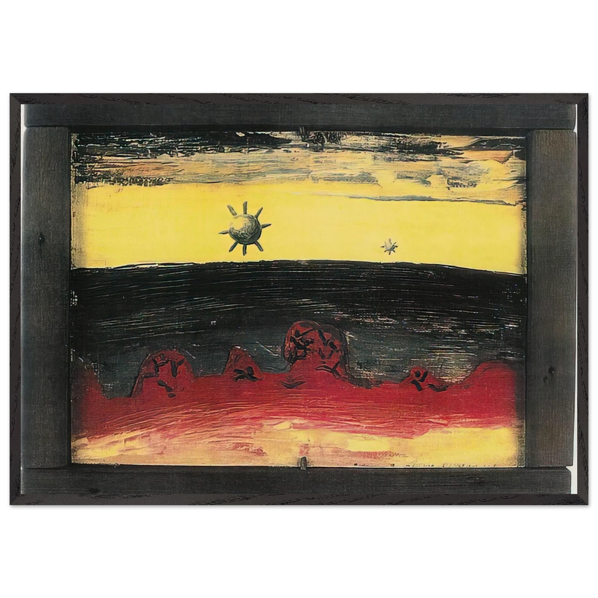 Prophecy - 1946 - Forrest Bess Framed Art Print – Black Wooden Frame - Default Title - -Framed Art Print