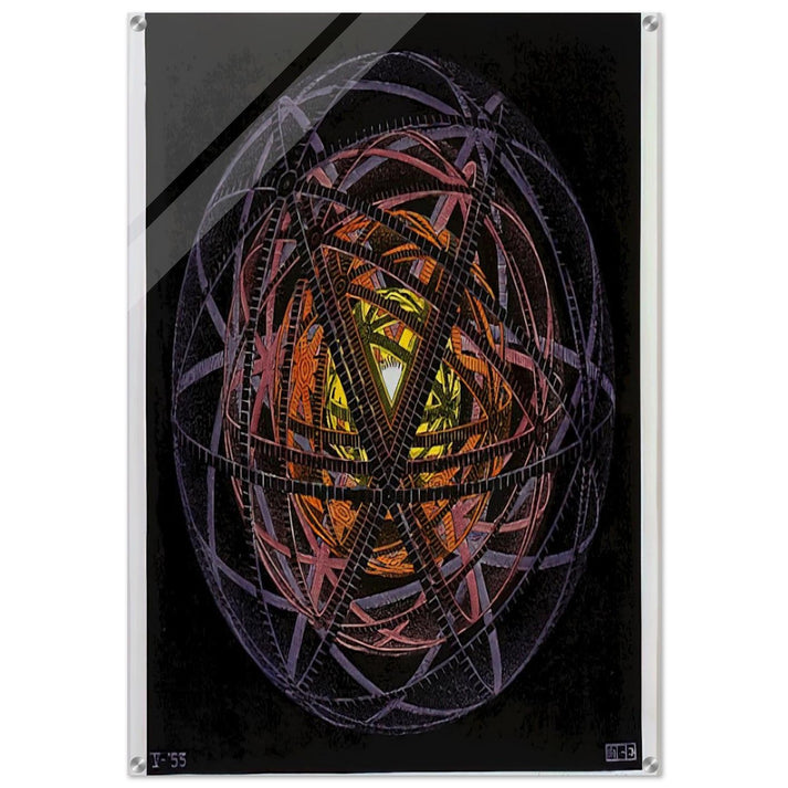 CONCENTRIC RINDS COLOUR - MC Escher Acrylic Print - 70x100 cm / 28x40″ inches | MC Escher Wall Art | MC Escher Prints
