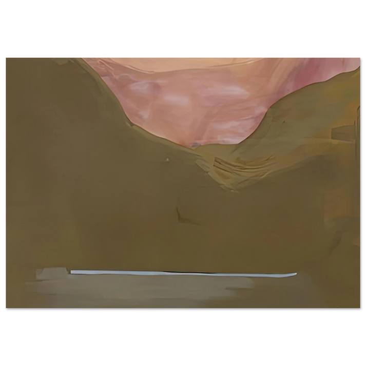 Helen Frankenthaler - Burnt Norton, 1972- Wall Art - 30x40 cm / 12x16 inches - Premium Wooden Framed Poster With Fine Art Paper-canvas - Wood frame