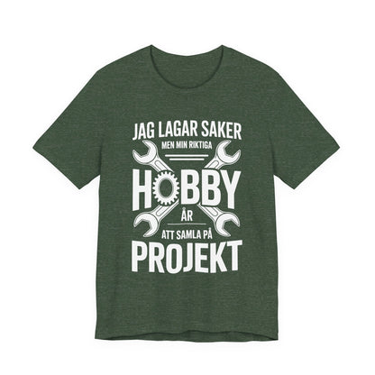 Progetto Hobby Tee - Camicia divertente fai-da-te per artigiani, regalo per l'uomo tuttofare, Festa del Papà, abbigliamento casual, abbigliamento da officina