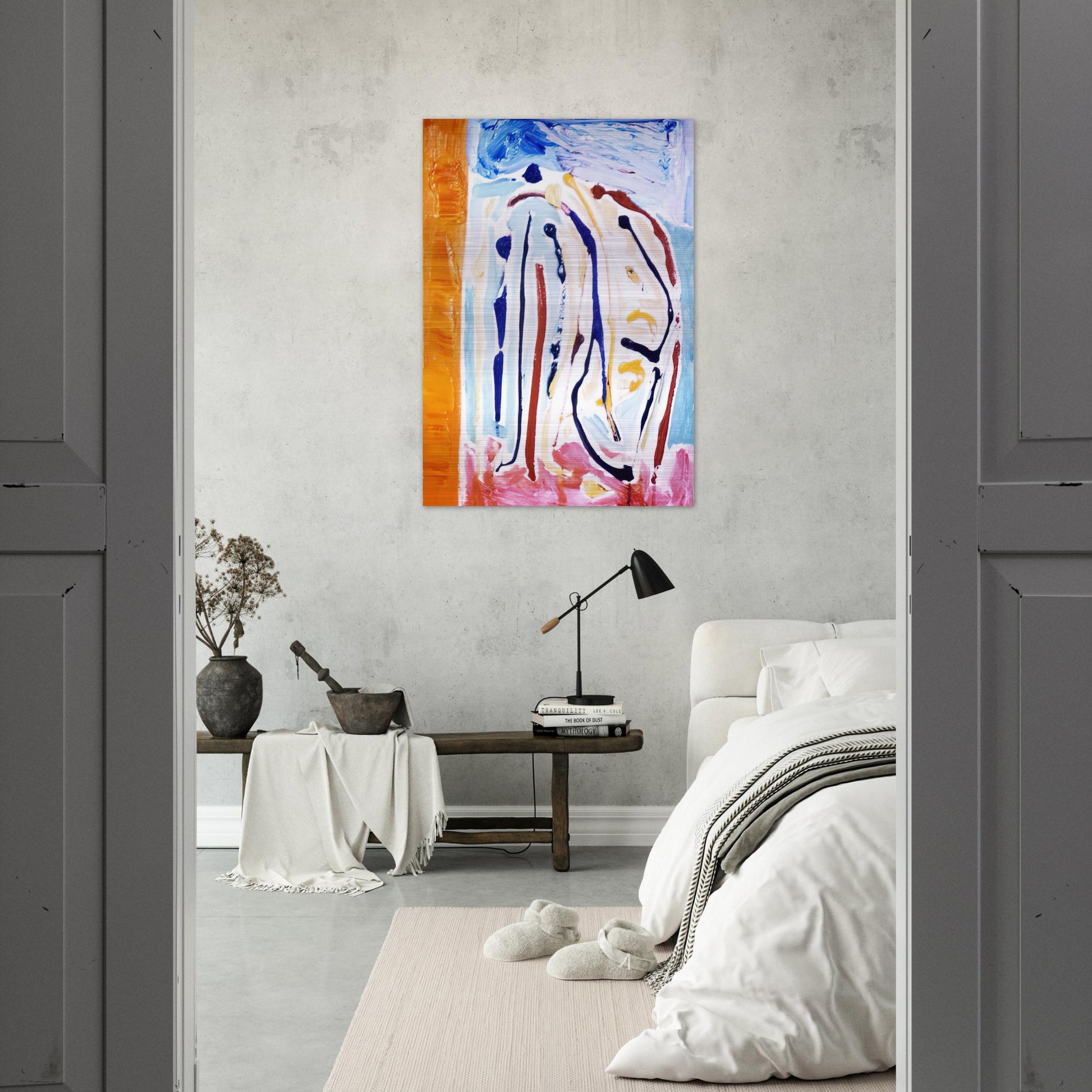 Sky Dance - 1973 - Ronnie Landfield Brushed Aluminum Print - 70x100 cm / 28x40 inches | Ronnie Landfield Aluminum Print | Ronnie Landfield Prints