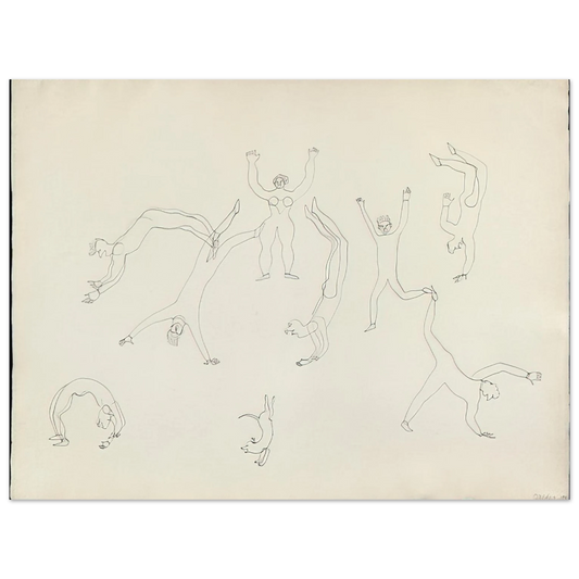 Alexander Calder - THE TUMBLERS II 1931 Fine Art Poster - 13x18 cm / 5x7 inches