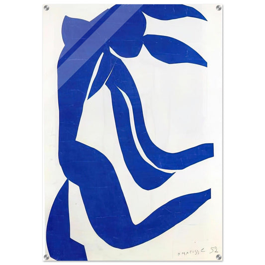 THE FLOWING HAIR 1952 - Henri Matisse Acrylic Print - 70x100 cm / 28x40″ inches | Henri Matisse Wall Art | Henri Matisse Prints