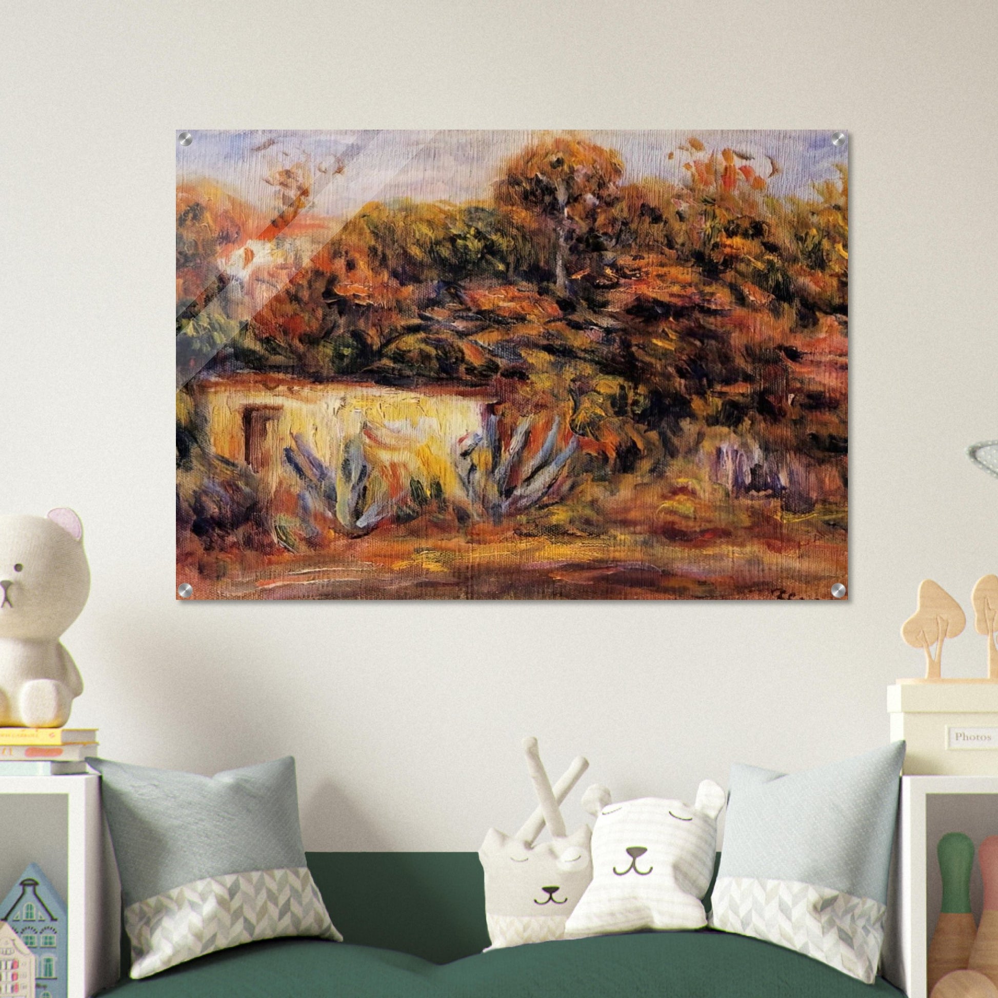 Cabin with Aloe Plants - Pierre-Auguste Renoir Acrylic Print - 70x100 cm / 28x40″ inches