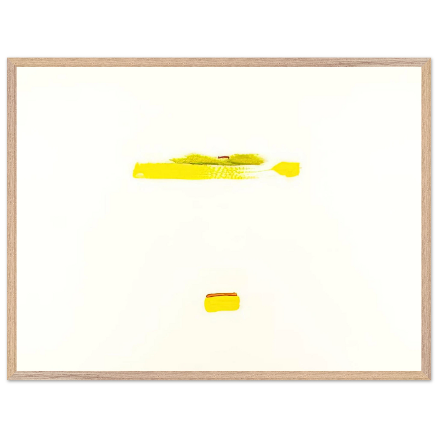 Helen Frankenthaler - New York III - 1972 Wall art - 50x70 cm / 20x28 inches - Premium Wooden Framed Poster With Fine Art Paper - Wood frame