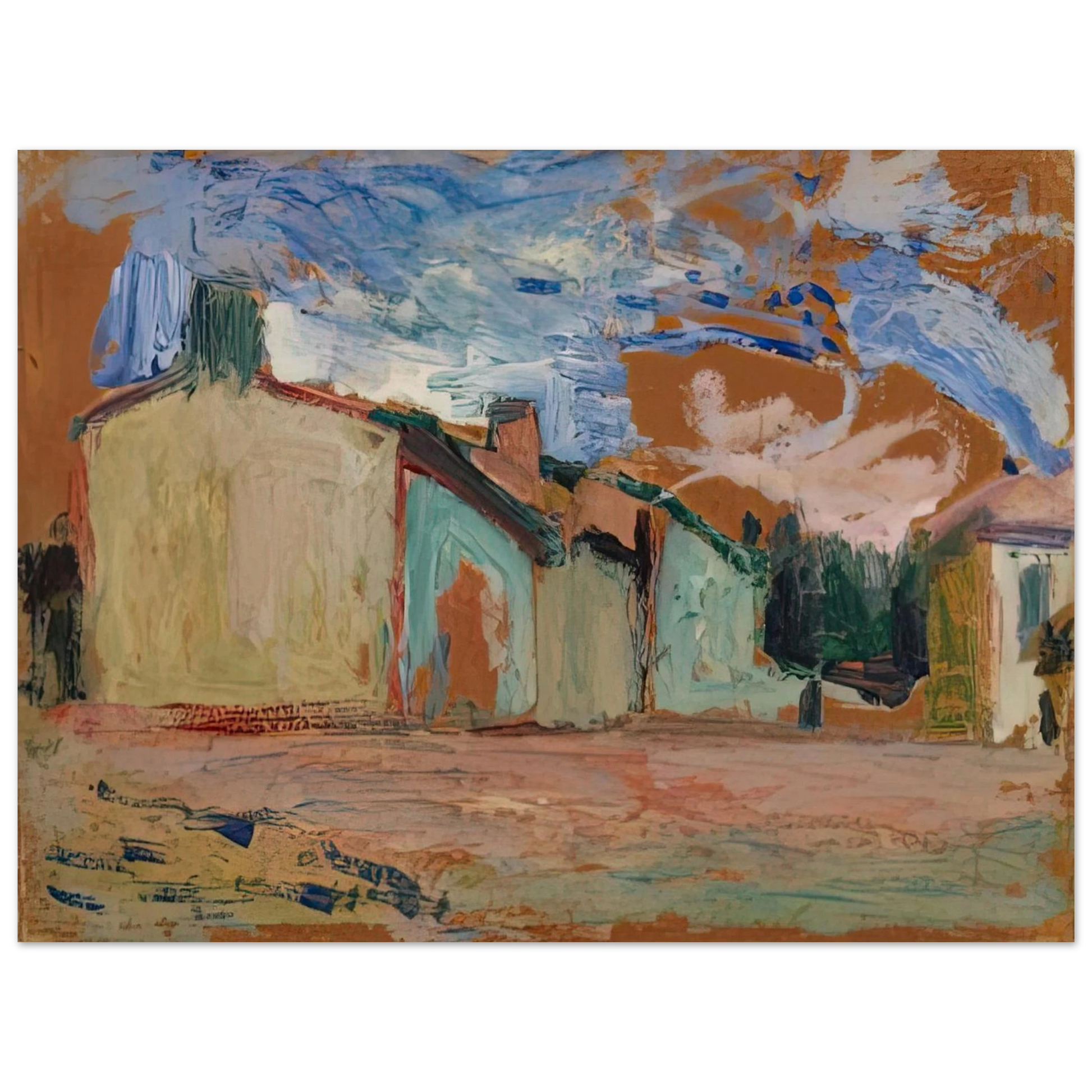 Henri Matisse - HOUSES FENOUILLET 1898 Fine Art Poster - Default Title