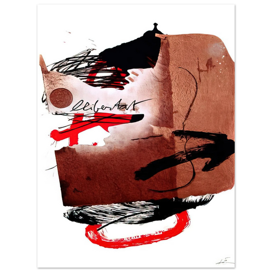 Antoni Tapies - LLIBERTAT 1988 Fine Art Poster - Default Title