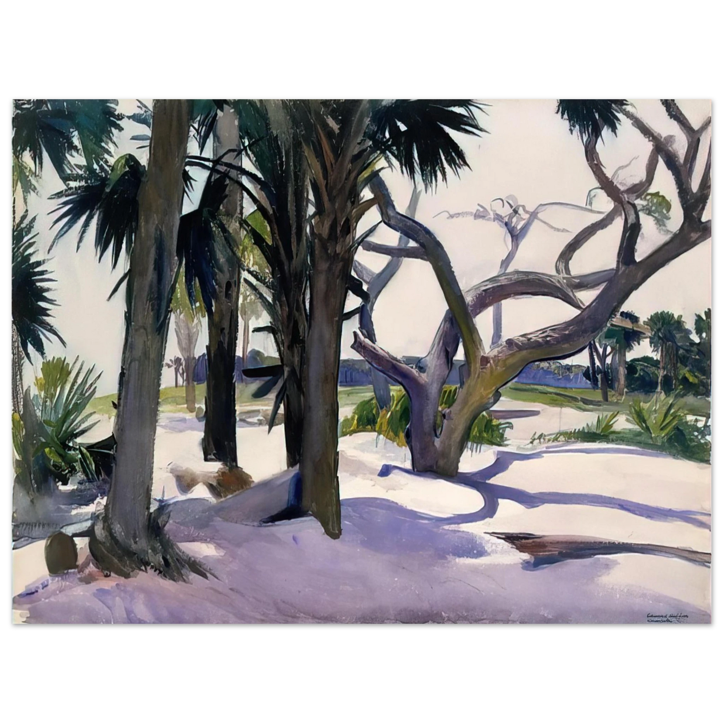 Edward Hopper - Folly Beach, Charleston, South Carolina Fine Art Poster - 13x18 cm / 5x7 inches