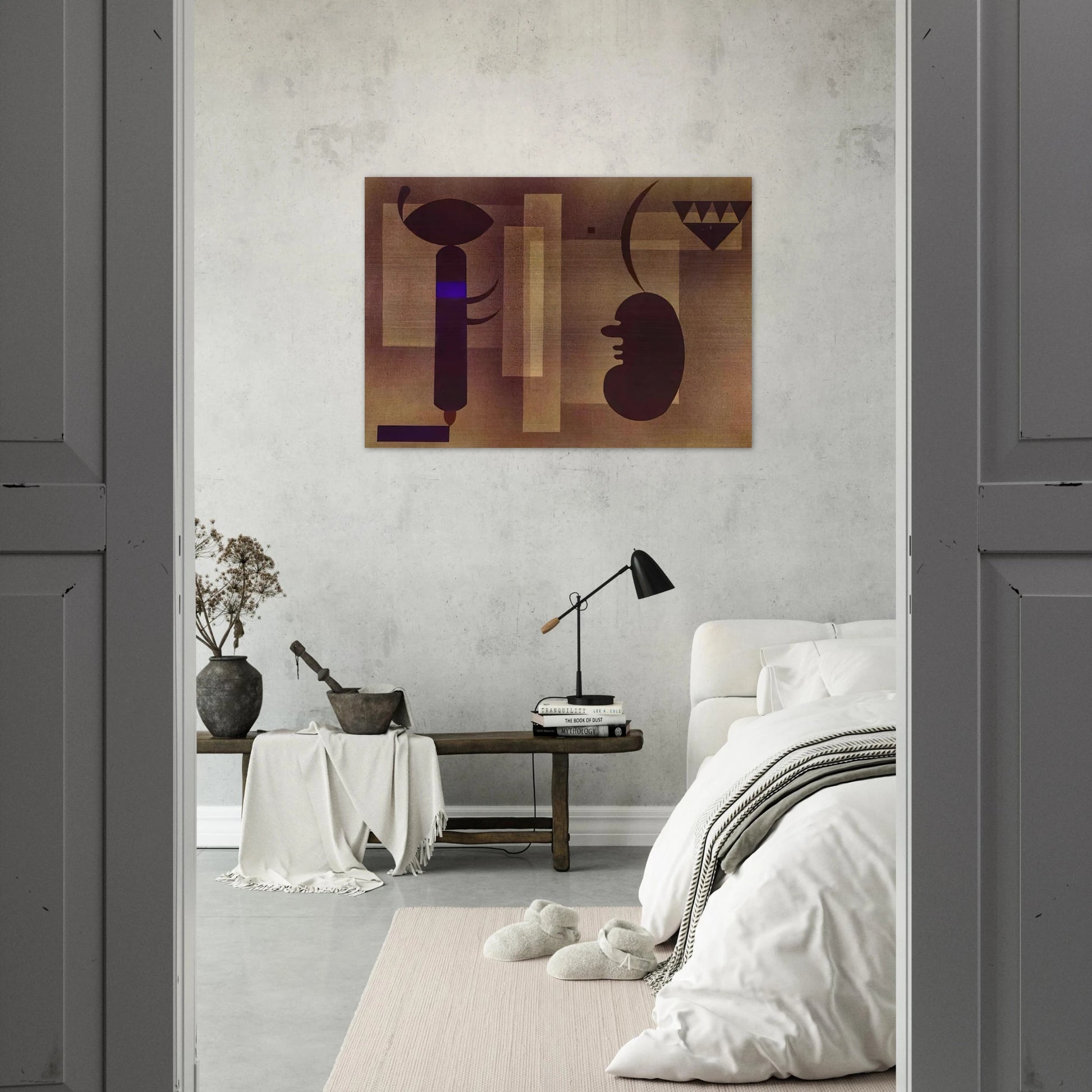 GLOOMY SITUATION 1933 - Wassily Kandinsky Brushed Aluminum Print - 70x100 cm / 28x40 inches | Wassily Kandinsky Aluminum Print | Wassily Kandinsky Prints