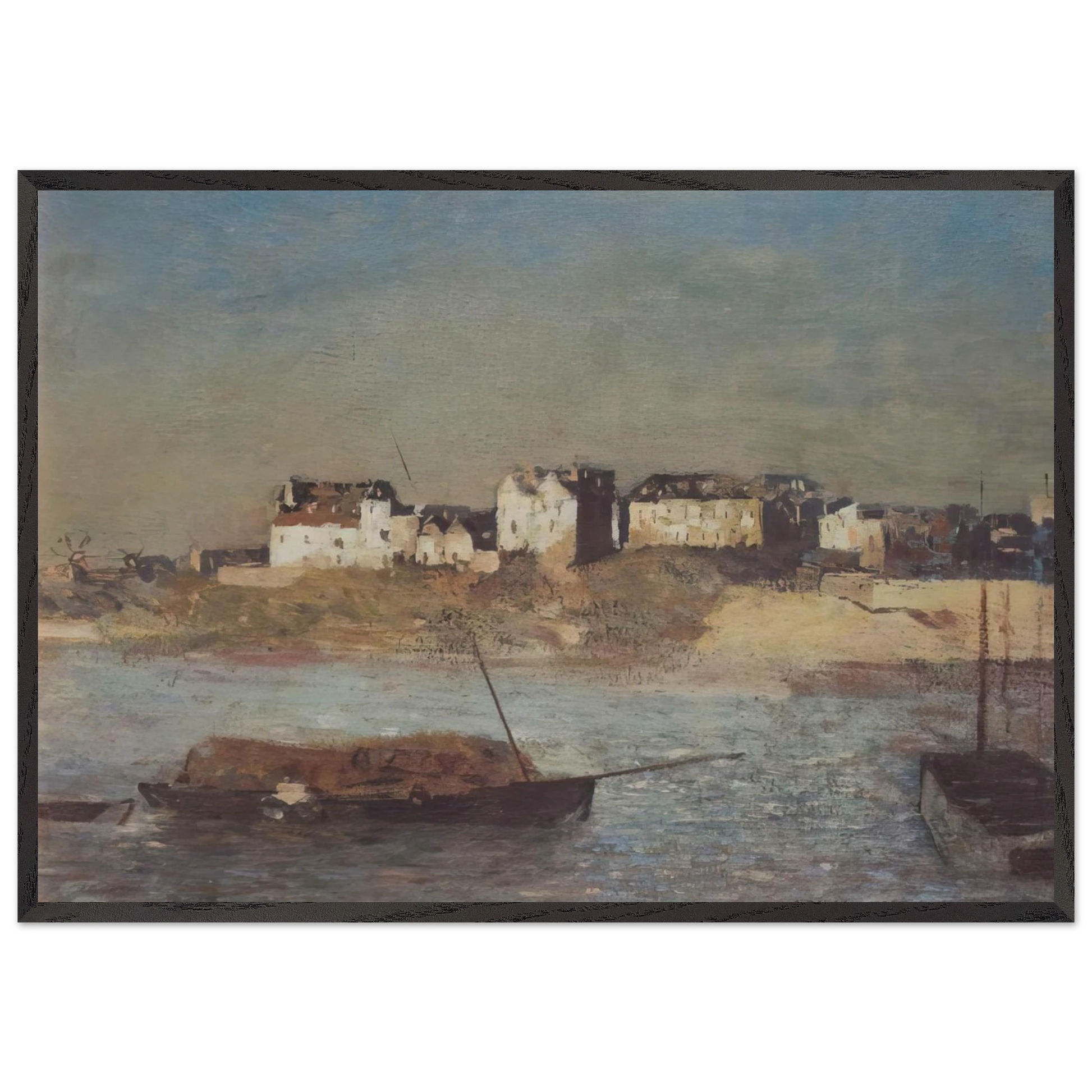 BRETON HARBOUR - Odilon Redon Framed Art Print – Black Wooden Frame - Default Title - -Framed Art Print