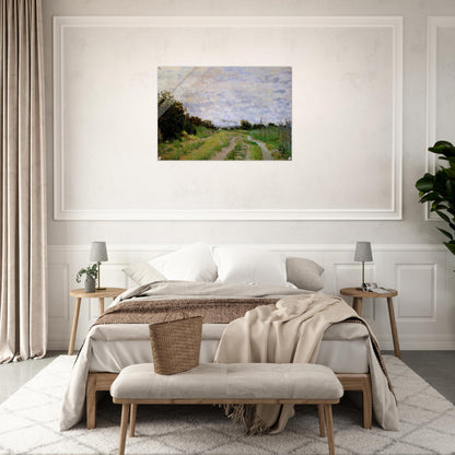 Lane in the Vineyards at Argenteuil - claude monet Acrylic Print - 70x100 cm / 28x40″ inches