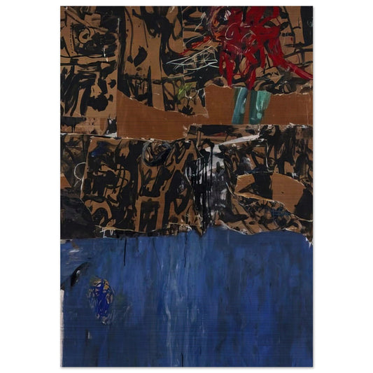 Blue Blue Blue - Allan Kaprow Brushed Aluminum Print - 70x100 cm / 28x40 inches | Allan Kaprow Aluminum Print | Allan Kaprow Prints