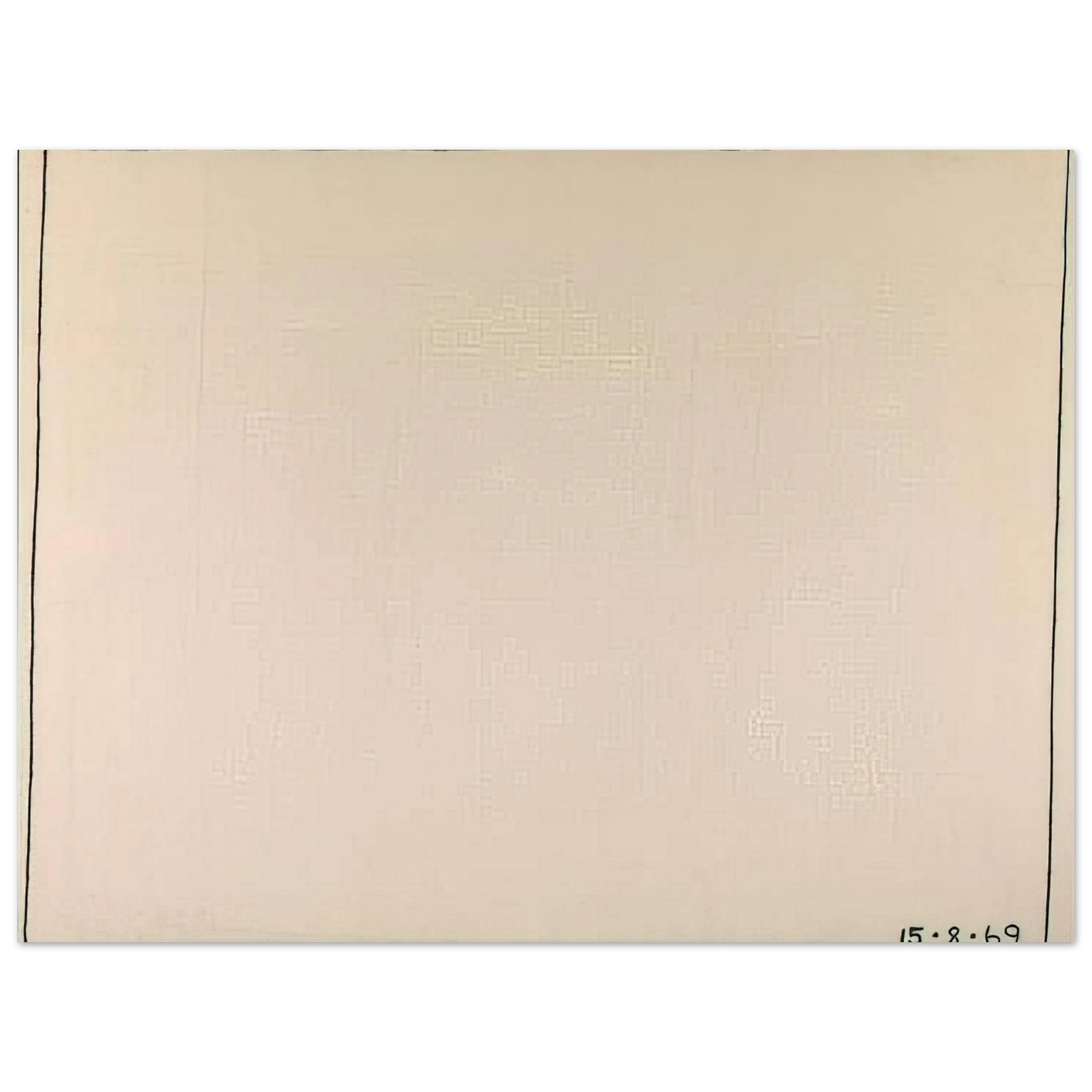 Bob Law - Nothing to be Afraid Of IV 15.8.69 - 1969 Fine Art Poster - Default Title