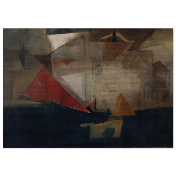 Untitled - 1963 - Nasreen Mohamedi Brushed Aluminum Print - 70x100 cm / 28x40 inches | Nasreen Mohamedi Aluminum Print | Nasreen Mohamedi Prints