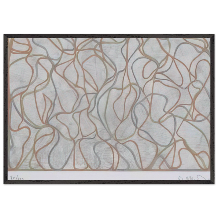Distant Muses - 2000 - Brice Marden 70x100 cm / 28x40 inches Framed Art Print – Black Wooden Frame