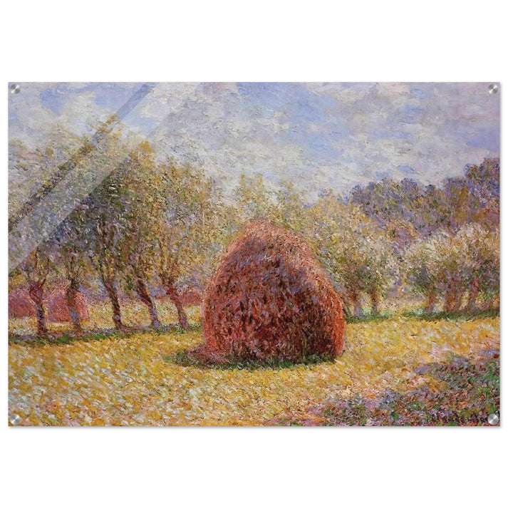 Haystacks at Giverny - claude monet Acrylic Print - 70x100 cm / 28x40″ inches