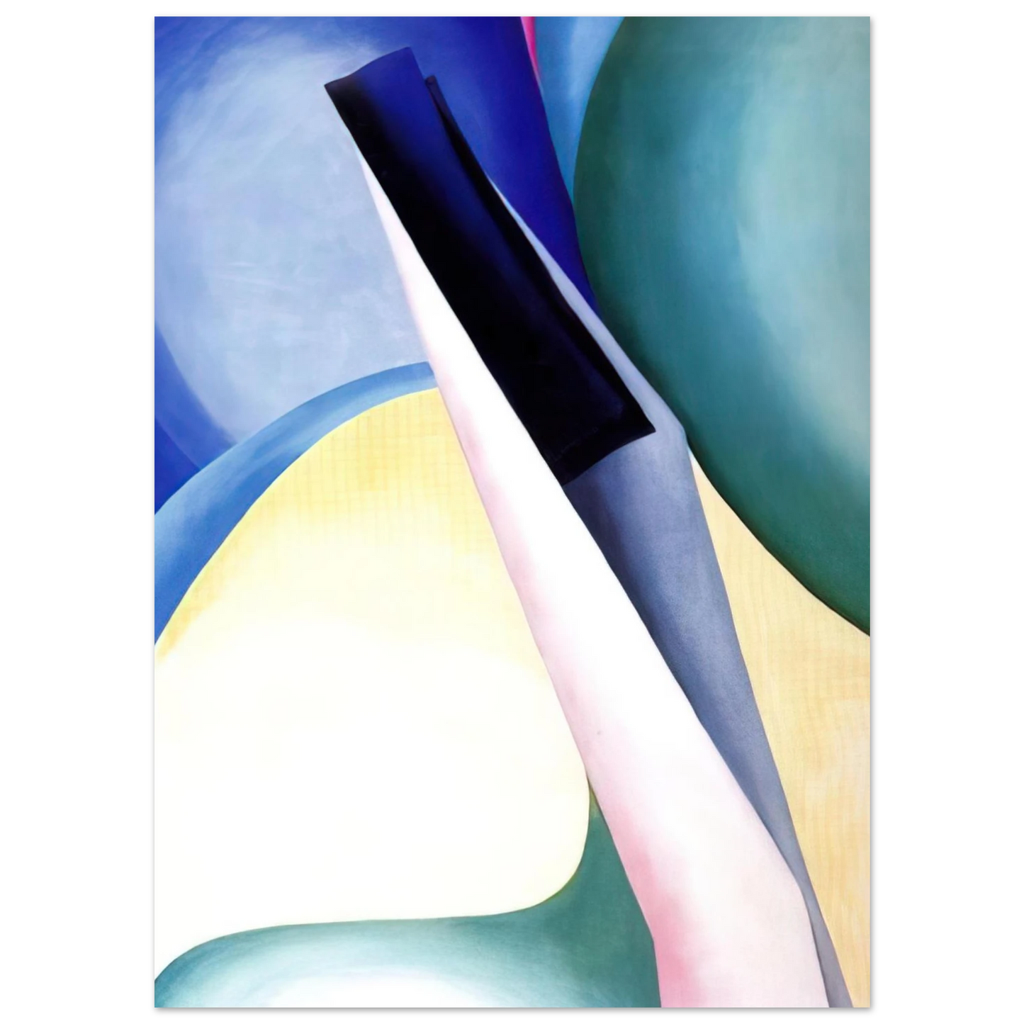 Georgia O'Keeffe - Black Spot No. 2 Fine Art Poster - 75x100 cm / 30x40 inches