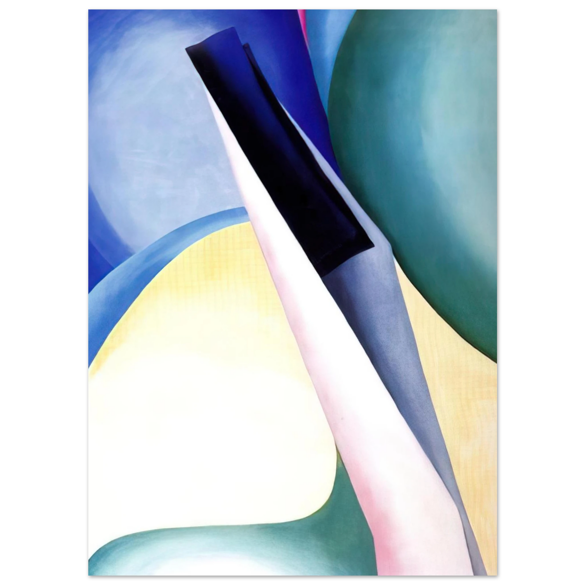 Georgia O'Keeffe - Black Spot No. 2 Fine Art Poster - 75x100 cm / 30x40 inches
