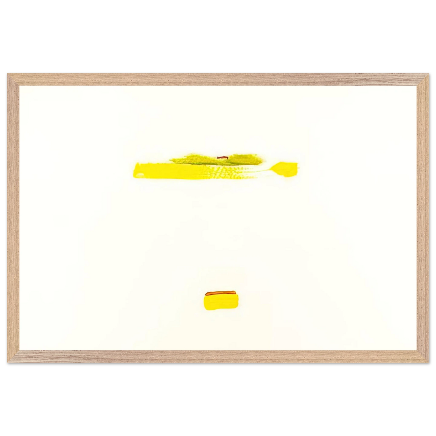 Helen Frankenthaler - New York III - 1972 Wall art - 70x100 cm / 28x40 inches - Premium Wooden Framed Poster With Fine Art Paper - White frame