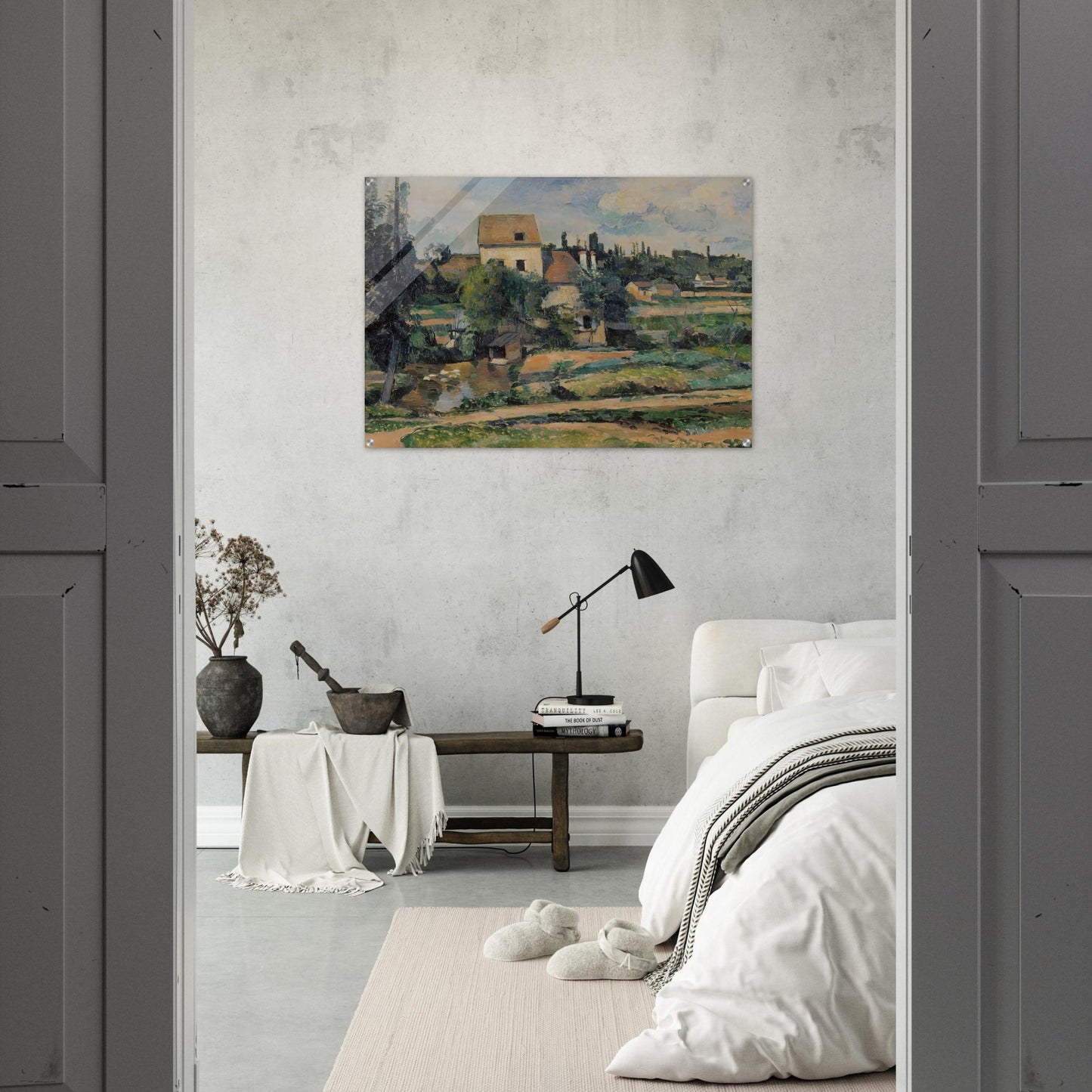 Moulin de la Couleuvre at Pontoise - Paul Cézanne Acrylic Print - 70x100 cm / 28x40″ inches