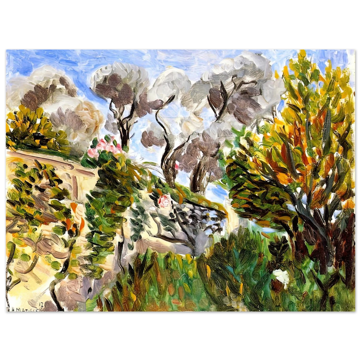 Henri Matisse - OLIVE TREES RENOIR S GARDEN IN CAGNES 1917  75x100 cm / 30x40inches Fine Art Poster
