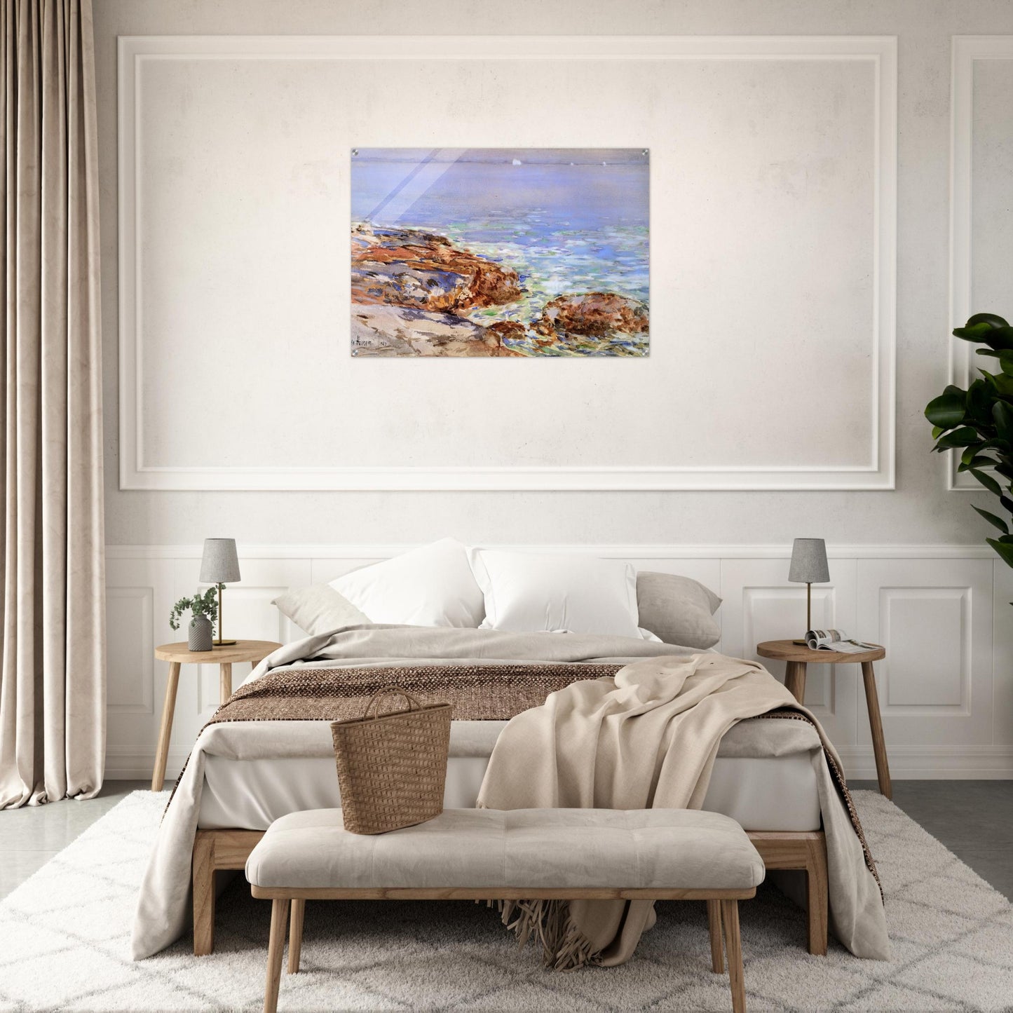 Seascape, Isles of Shoals - Childe Hassam Acrylic Print - 70x100 cm / 28x40″ inches