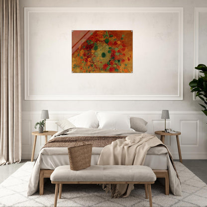 NASTURTIUMS - Odilon Redon Acrylic Print - 70x100 cm / 28x40″ inches | Odilon Redon Wall Art | Odilon Redon Prints