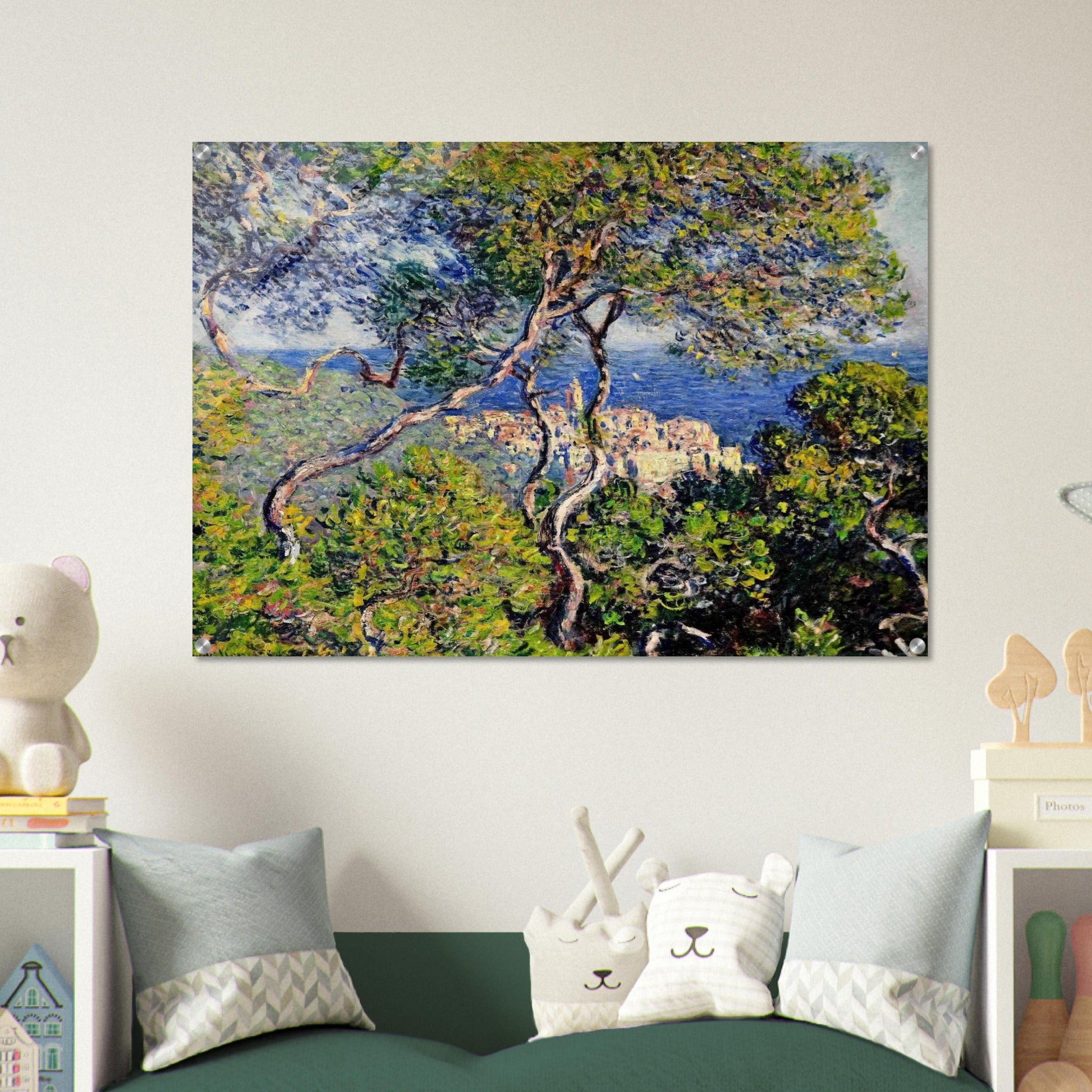 Bordighera - claude monet Acrylic Print - 70x100 cm / 28x40″ inches