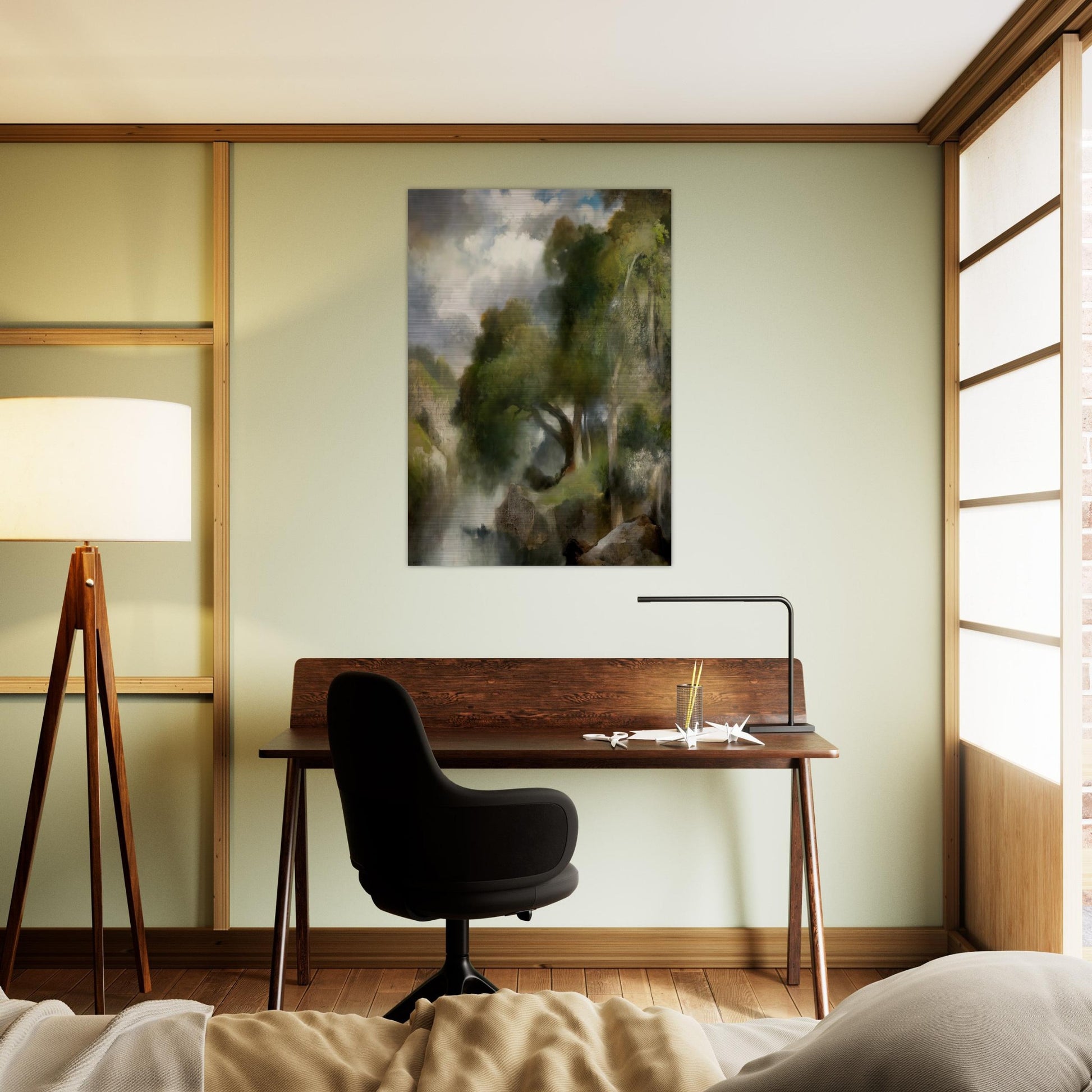 California Landscape - Thomas Moran Brushed Aluminum Print - 70x100 cm / 28x40 inches | Thomas Moran Aluminum Print | Thomas Moran Prints