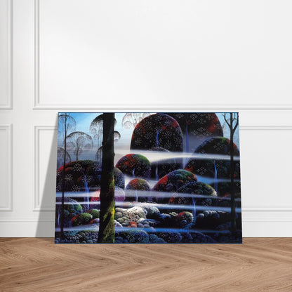 Beyond Paradise - Eyvind Earle Brushed Aluminum Print - 70x100 cm / 28x40 inches | Eyvind Earle Aluminum Print | Eyvind Earle Prints