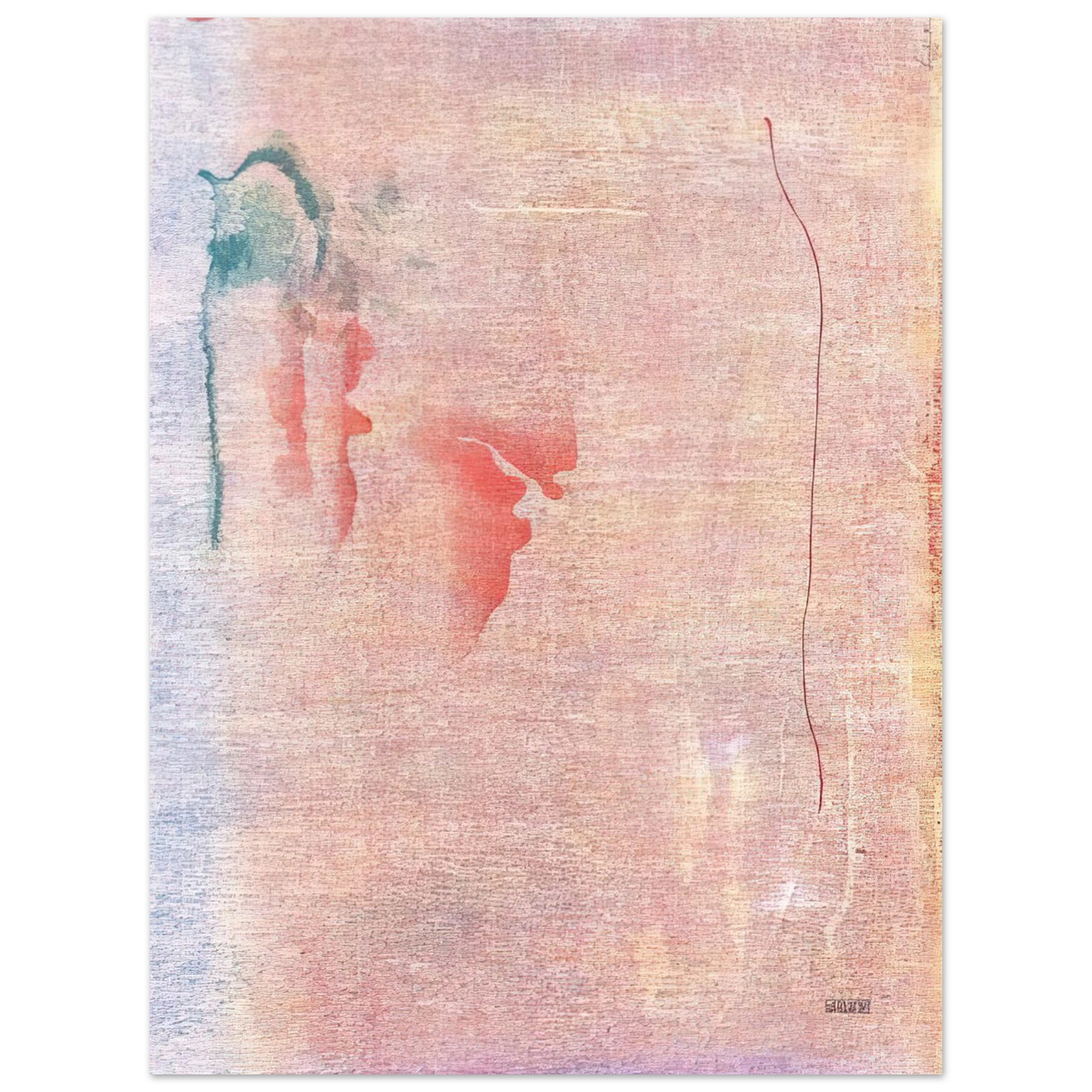 Helen Frankenthaler - Cedar Hill - 1983 Wall art - 70x100 cm / 28x40 inches - Premium Wooden Framed Poster With Fine Art Paper - Black frame