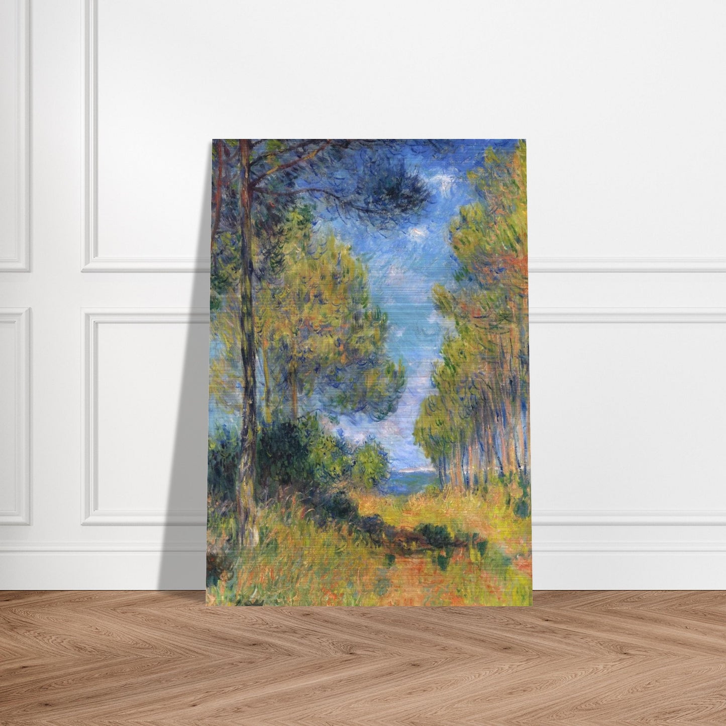 Path at Varengeville - claude monet Brushed Aluminum Print - 70x100 cm / 28x40 inches | claude monet Aluminum Print | claude monet Prints