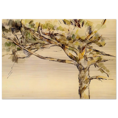 Large Pine - Paul Cézanne Brushed Aluminum Print - 70x100 cm / 28x40 inches | Paul Cézanne Aluminum Print | Paul Cézanne Prints