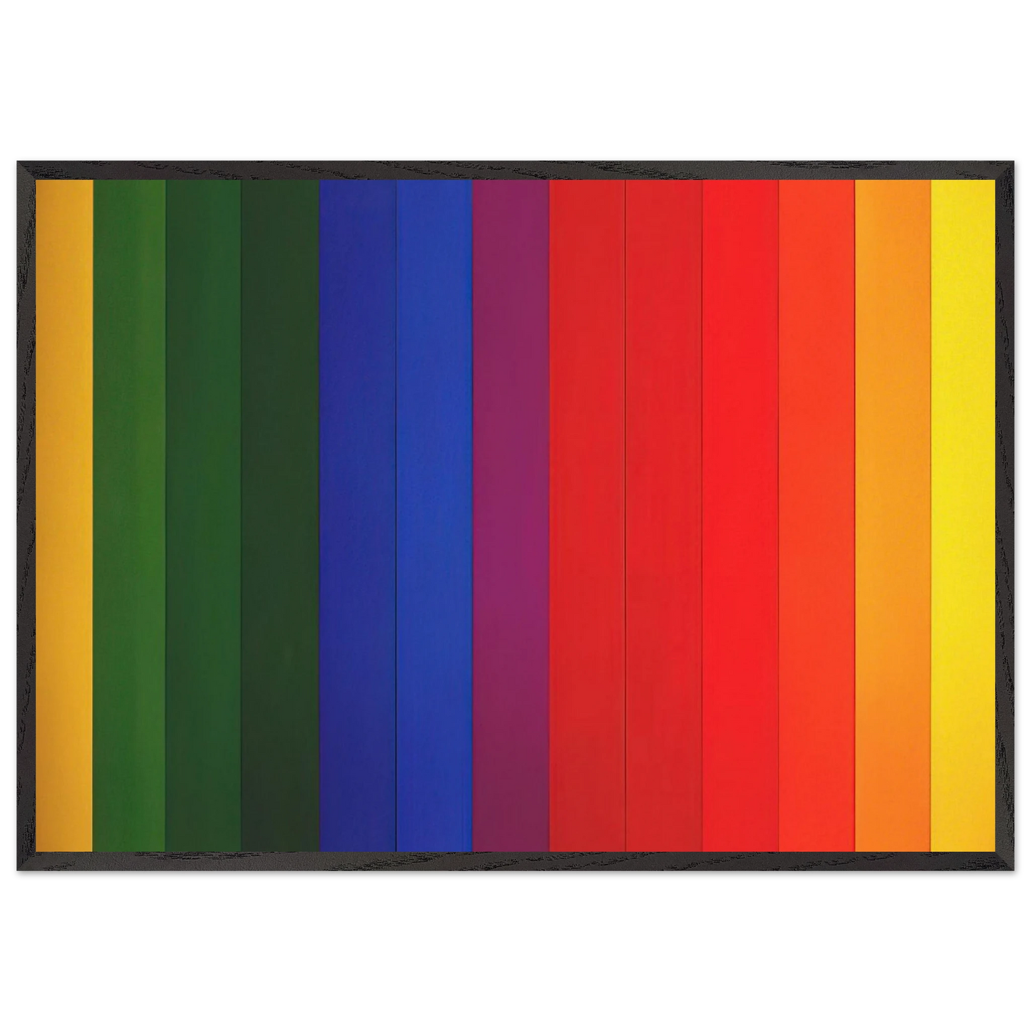 Spectrum III - Ellsworth Kelly Framed Art Print – Black Wooden Frame - Default Title - -Framed Art Print