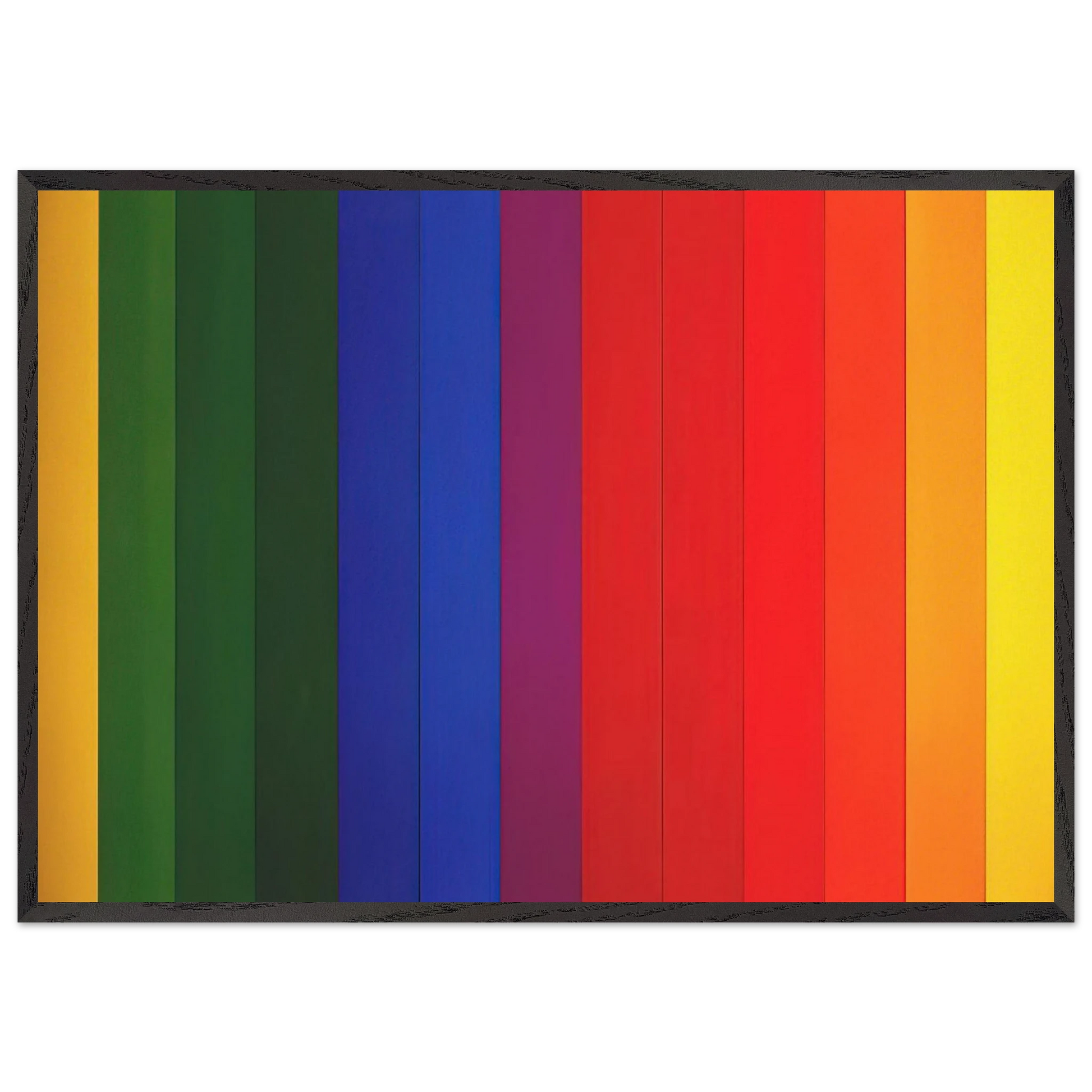 Spectrum III - Ellsworth Kelly Framed Art Print – Black Wooden Frame - Default Title - -Framed Art Print