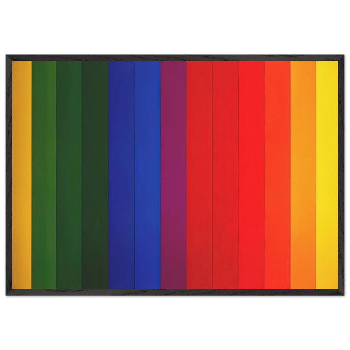 Spectrum III - Ellsworth Kelly 70x100 cm / 28x40 inches Framed Art Print – Black Wooden Frame